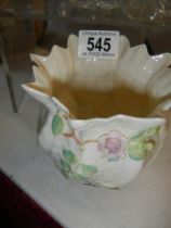 A small Belleek jardiniere.