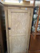 An early 20th century pine kitchen / pantry / larder cupboard with shelves