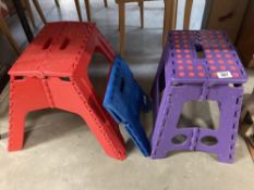 3 collapsible step stools Collection only