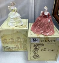 A pair of Coalport ladies in boxes 'Catriona & Natalie'