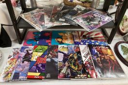 A quantity of comic books including Deadpool, Avengers, Spiderman & A quantity of magazines