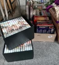 A quantity of DVDs