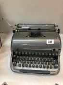 A Remington vintage typewriter in gun metal grey