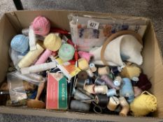 A quantity of sewing items etc