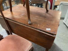 An Edwardian mahogany drop leaf table COLLECT ONLY