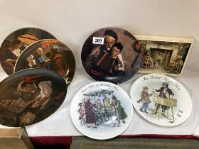 6 Decorative German collectors plates