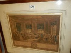A framed and glazed engraving entitled 'Le Concert'. COLLECT ONLY.