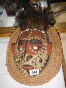 An early tribal mask, a/f.