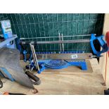 A Precision bench saw & Welders mask