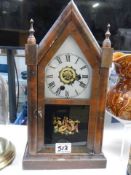 A mid 20th century mantel clock.
