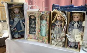 5 Knightsbridge & Valentina porcelain dolls