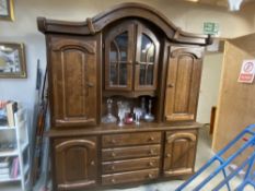 Large double fronted Dark wood Dining room unit