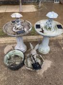 A quantity of water feature parts untested