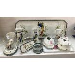 2 Dressing table sets Birds of paradise & Floral