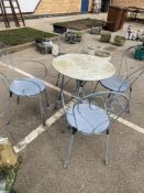 A patio table & 4 chairs