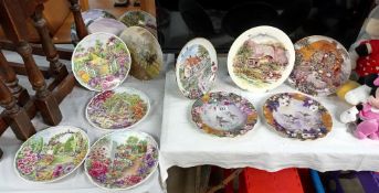 A quantity of collectors plates including Poole and Bradford Exchange