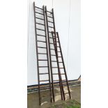 A 3 part wooden ladder