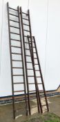 A 3 part wooden ladder