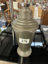 A Pewter Art deco Cocktail Shaker