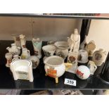 A Good assortment of crested ware, Goss & other makers