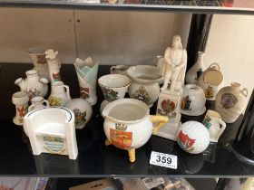 A Good assortment of crested ware, Goss & other makers