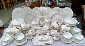 A large quantity of Royal Albert Val D'or dinner & tea ware (3 Tureens missing a lid) COLLECT ONLY
