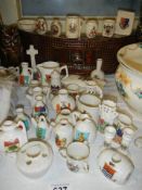 A mixed lot of crested china.