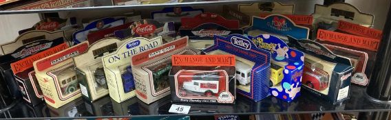 A quantity of approximately 25 Lledo boxed diecast models