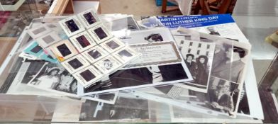 A good lot of photos of Kennedy etc & A quantity of slides featuring his funeral