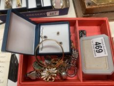 Jewellery box & contents