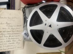 3 old film or sound tape reels, unknown content