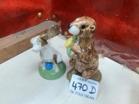 A Wade prairie dog & puppy. Love collectors club figures