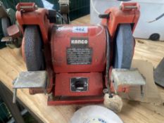 A Kango heavy duty dual bench grinder