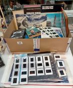 A good lot of space & moon mission slides, books & other ephemera