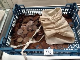 A large quantity of pre decimal penny coins