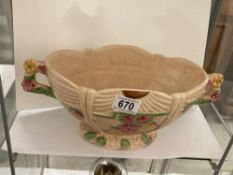 A vintage Arthur Woods posy bowl and same period a/f jug (chips to base).