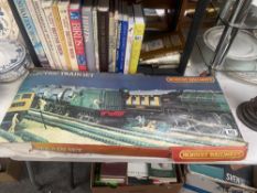 An incomplete Hornby electric train set