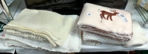 A quantity of babies blankets