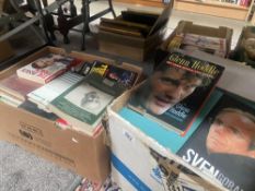 2 Boxes of football books