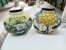 2 Tupton ware moor vases