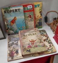 A quantity of vintage Rupert annuals