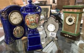 A selection of clocks including Royal Salander