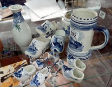 A quantity of Delftware etc