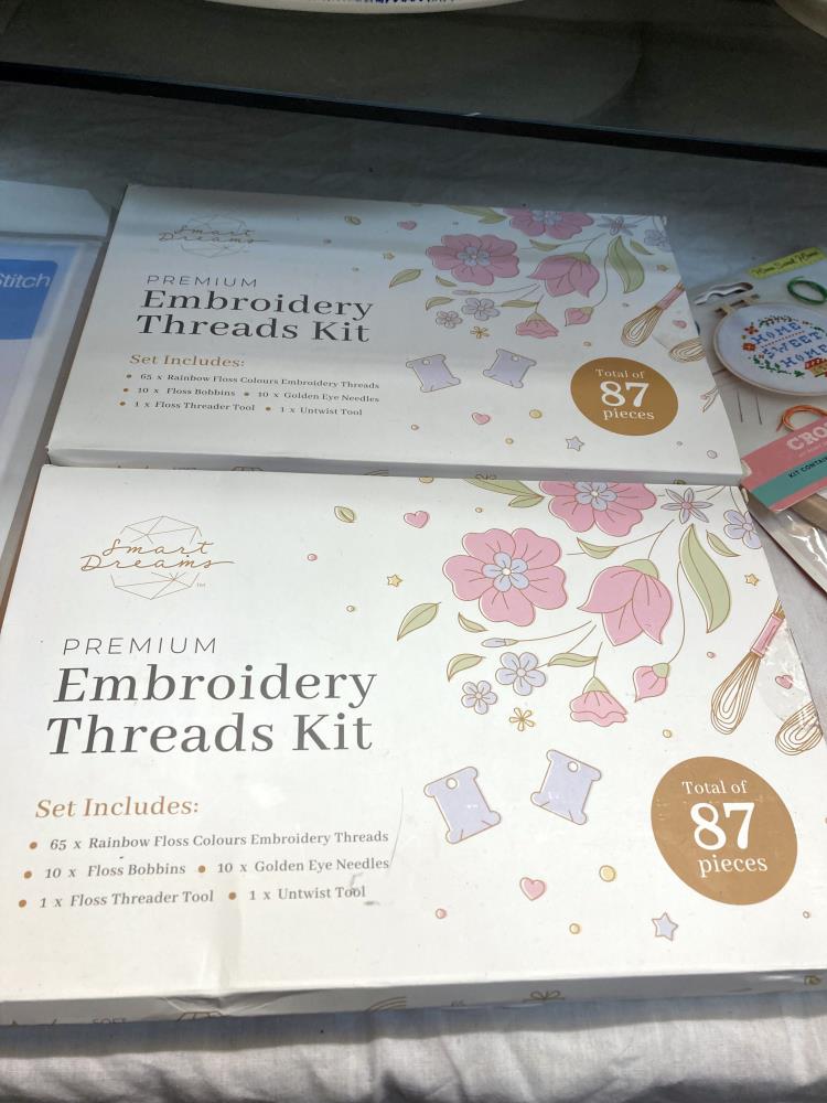 A quantity of cross stitch kits (new) and 2 lots of embroidery thread kits (new) etc - Image 3 of 4