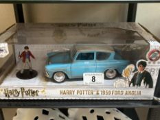 A Jada Diecast Harry Potter 1959 Ford Anglia Mint in box