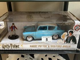 A Jada Diecast Harry Potter 1959 Ford Anglia Mint in box