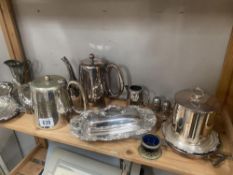 A good lot of silver plate items