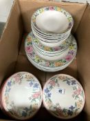 An 18 piece dinner set & A set of 6 small plates & bowls