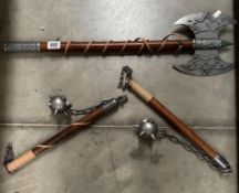 3 Medieval style weapons