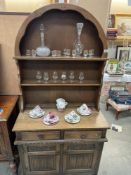 A Dutch style oak dresser 185 x 93 x 45cm